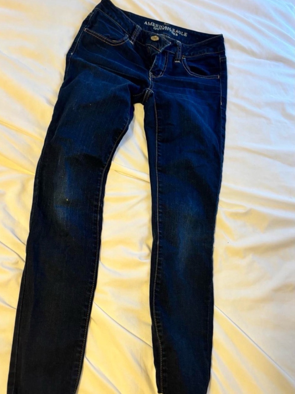American Eagle Outfitters Dark Blue Stretch Skinny Jeggings